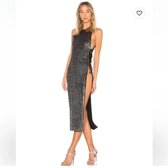 H:Ours Dresses | Revolve All Over Sequin Black Midi Dress Xxs Cut Out | Color: Black/Silver | Size: Xxs | Aboro0825's Closet H:Ours Dresses | Revolve All Over Sequin Black Midi Dress Xxs Cut Out | Color: Black/Silver | Size: Xxs | Aboro0825's Closet